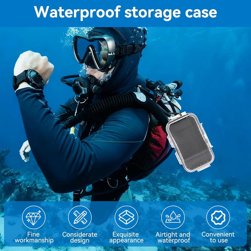 Frdhee Water Proof Storage Case, Small Outdoor Storage Box Outdoor Survival Dry Box Case Airtight Carry Container for Small Tools Phone Keys - Image 5